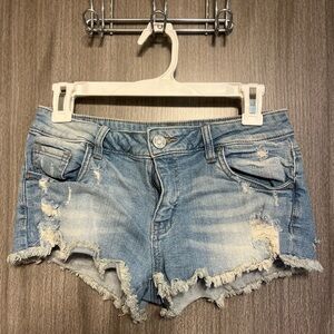RSQ Ribbed Booty Jean Short- Daisy Dukes